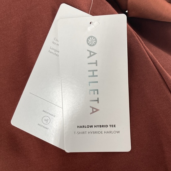 NWT Athleta Harlow Hybrid T-Shirt Women’s Medium - Picture 7 of 9